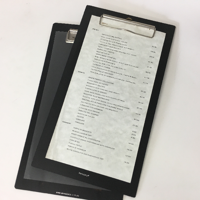 MENU, Clipboard Style - Black